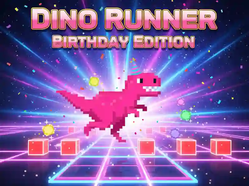 Spill Dino Runner bursdagsutgave online