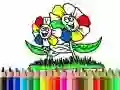 Spill Tilbake til skolen: Blomsterfargelegging online Spill Tilbake til skolen: Blomsterfargelegging online