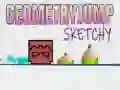 Spill Geometri Hopp Skisse online