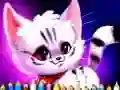 Spill Søt Katt Fargelegging online Spill Søt Katt Fargelegging online