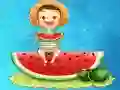 Spill Vannmelon og Drikke Puslespill online
