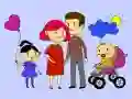 Spill Lykkelig Familie Malebok online