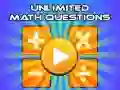 Spill Ubegrensede matematikks spørsmål online Spill Ubegrensede matematikks spørsmål online