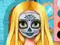 Spill Søsters Halloween Ansiktsmaling online Spill Søsters Halloween Ansiktsmaling online