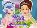 Spill Crystal og Olivia: Ekte Makeover for Bestevenner online Spill Crystal og Olivia: Ekte Makeover for Bestevenner online