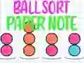 Spill Ball Sortering: Papirnotat online