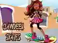 Spill Clawdeen går på skøyter online Spill Clawdeen går på skøyter online