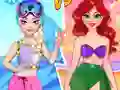 Spill Sommer vs Vinter Prinsesser Kamp online Spill Sommer vs Vinter Prinsesser Kamp online