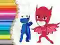 Spill Fargebok for PJ Masks online Spill Fargebok for PJ Masks online