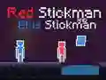 Spill Rød Stickman og Blå Stickman online Spill Rød Stickman og Blå Stickman online