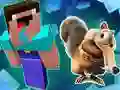 Spill Noob Parkour: Snø Tidsalder online