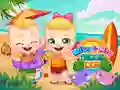 Spill Mike og Mia: Stranddag online