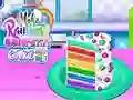 Spill Lag en Regnbue Konfetti Kake online