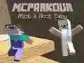 Spill MCParkour Noob og Noob Baby online Spill MCParkour Noob og Noob Baby online