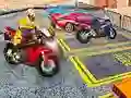Spill Tung Motorsykkel Parkering Spill i Byen 3D online Spill Tung Motorsykkel Parkering Spill i Byen 3D online