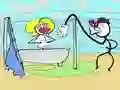 Spill Stickman Troll Tyv Puslespill online