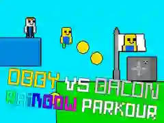 Spill Obby vs Bacon Regnbue Parkour online
