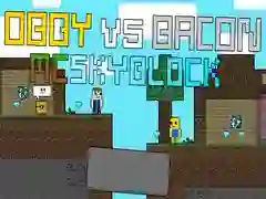 Spill Obby mot Bacon: MCSkyblock online Spill Obby mot Bacon: MCSkyblock online