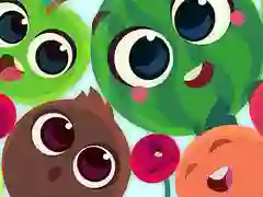 Spill Morsomme Frukter: Slå Sammen og Samle Vannmelon online Spill Morsomme Frukter: Slå Sammen og Samle Vannmelon online