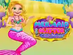 Spill Sjøfrue Glitter Kake Maker online