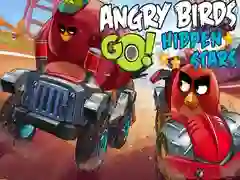 Spill Angry Birds Go! Skjulte Stjerner online