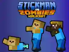 Spill Stickman vs Zombies WorldCraft online