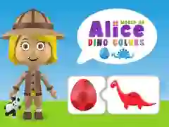 Spill Verden av Alice Dino Farger online Spill Verden av Alice Dino Farger online