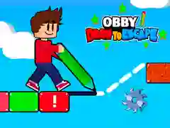Spill Obby Tegn for å Rømme online Spill Obby Tegn for å Rømme online