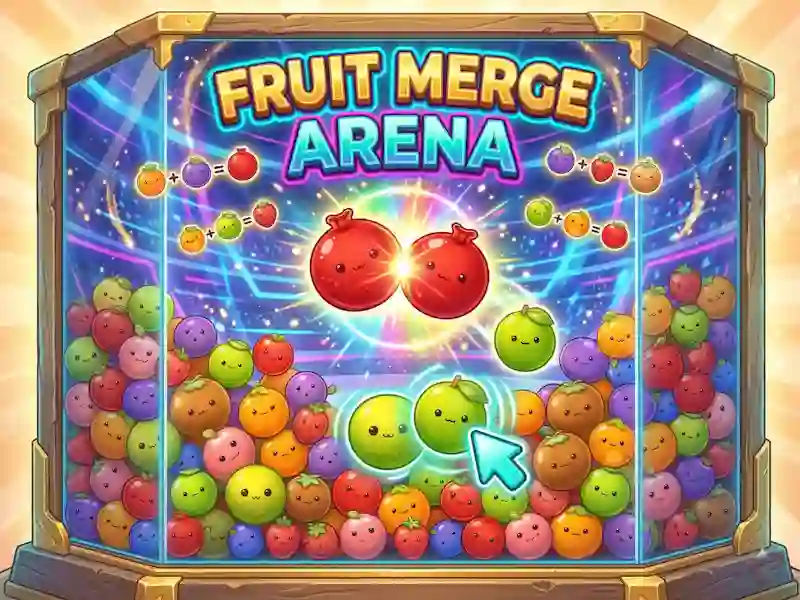 Spill Fruit Merge Arena online