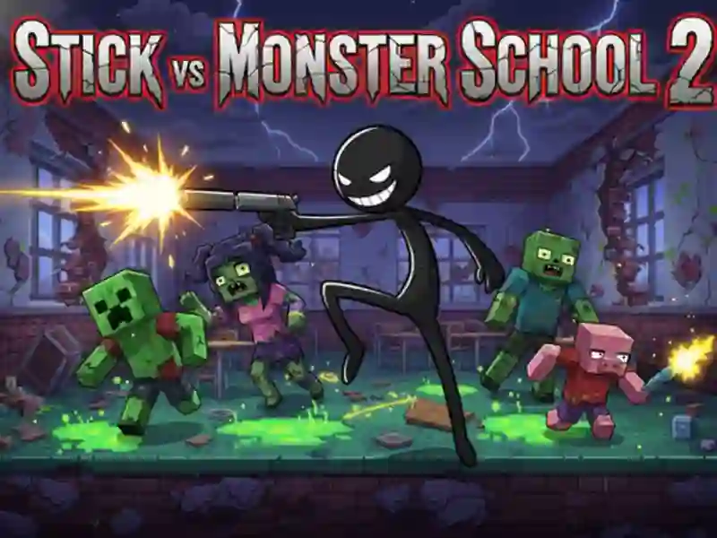 Spill Stick vs Monster School 2 online