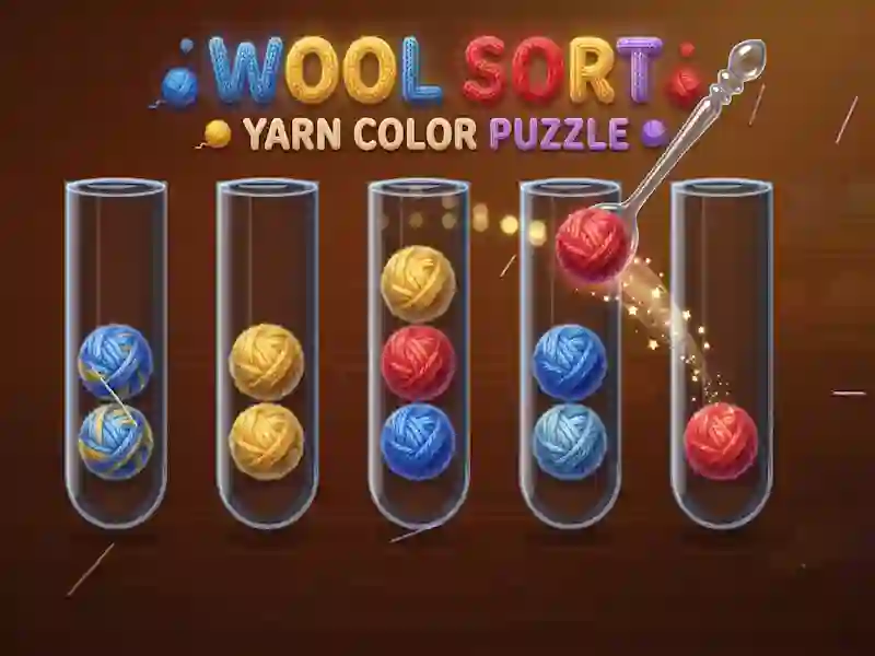Spill Wool Sort Yarn Color Puzzle online