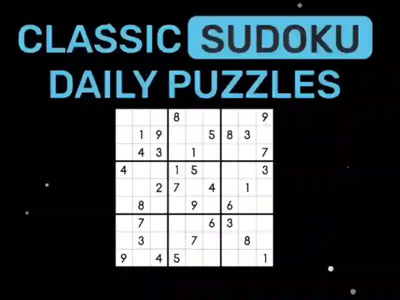 Spill Klassiske sudoku daglige gåter online