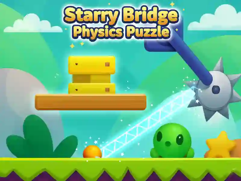 Spill Starry Bridge Physics Puzzle online
