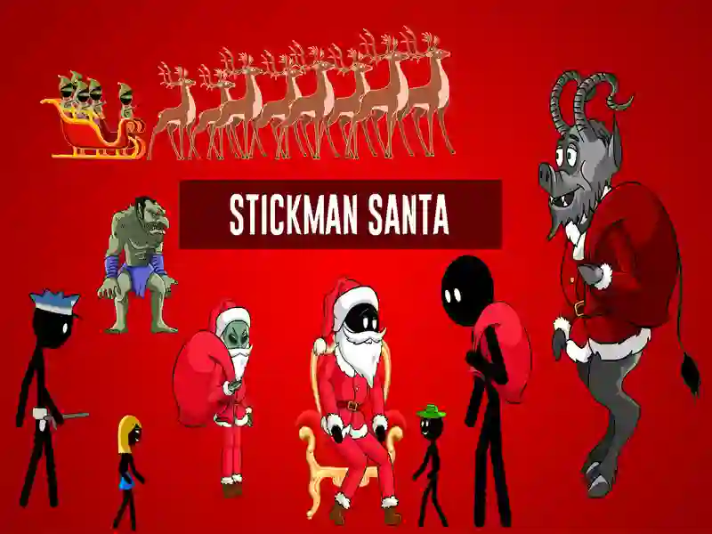 Spill Stickman Santa online