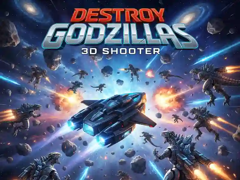 Spill Ødelegg Godzillas: 3D Shooter online