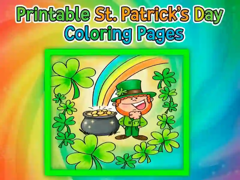 Spill Utskrivbare St Patrick's Day Coloring Pages online