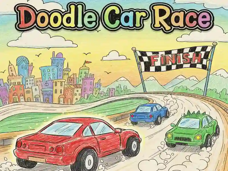 Spill Doodle Car Race online