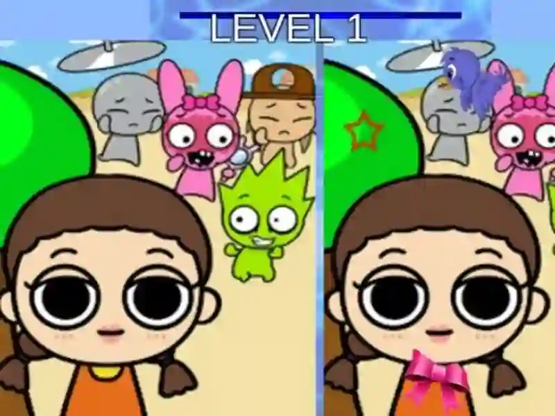 Spill Sprunki og Squid Game Differanse online