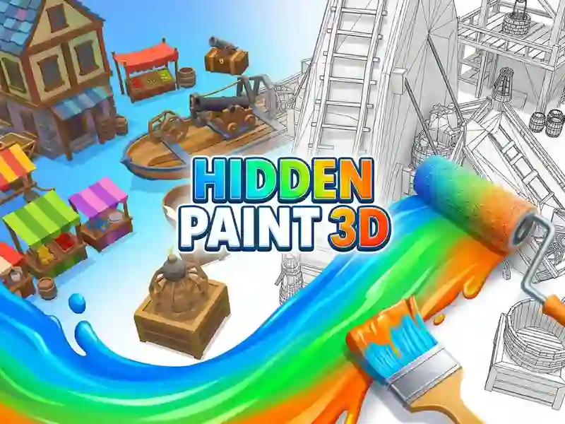Spill Hidden Paint 3D online