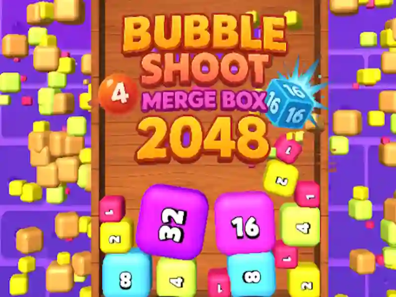 Spill Bubble Shoot Merge Box 2048 online