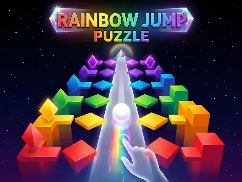 Spill Rainbow Jump Puzzle online