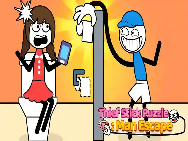Spill Thief Stick Puzzle Man Escape online