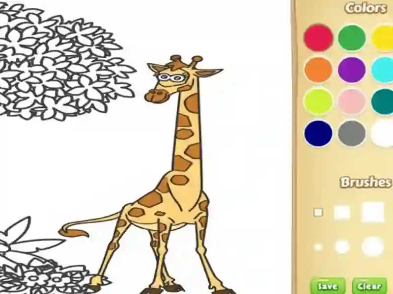 Spill Jungle Animals Coloring Book for Kids online