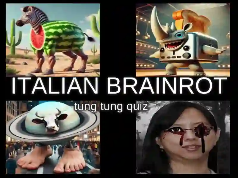 Spill Italiensk Brainrot Tung Tung Quiz online