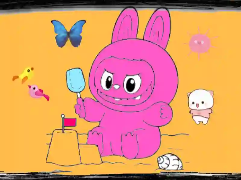 Spill Labubu Coloring Adventure online