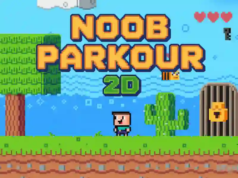 Spill Noob Parkour 2D online