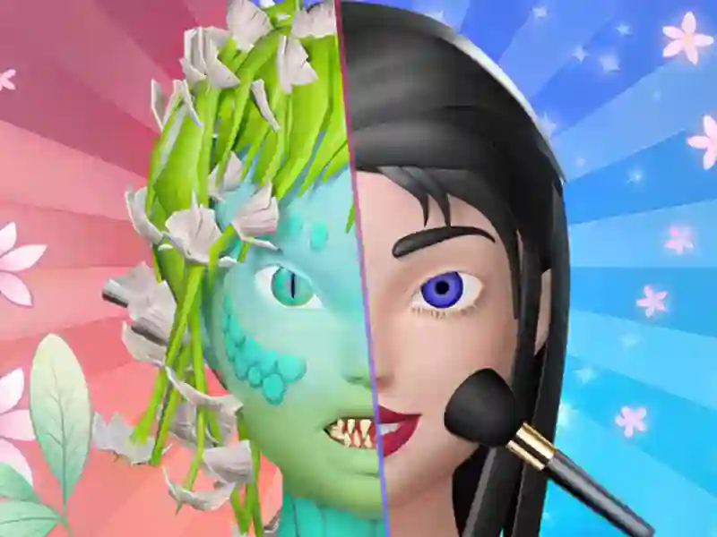 Spill Monster Makeup 3D online