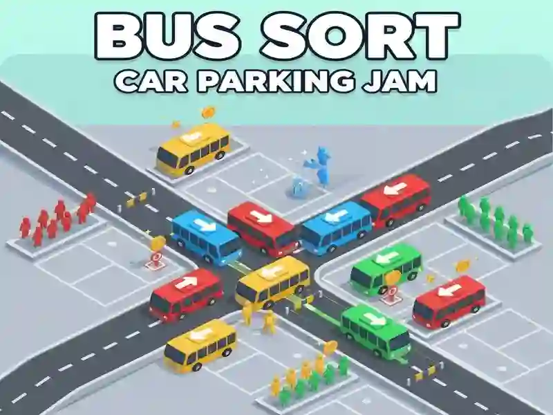 Spill Buss Sort Bilparkering Jam online