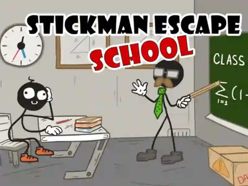 Spill Stickman Escape School online
