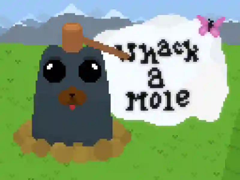 Spill Whack a Mole Pixel-versjon online